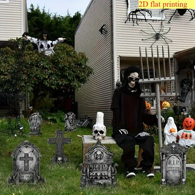 Set de 6 Lápidas de Halloween