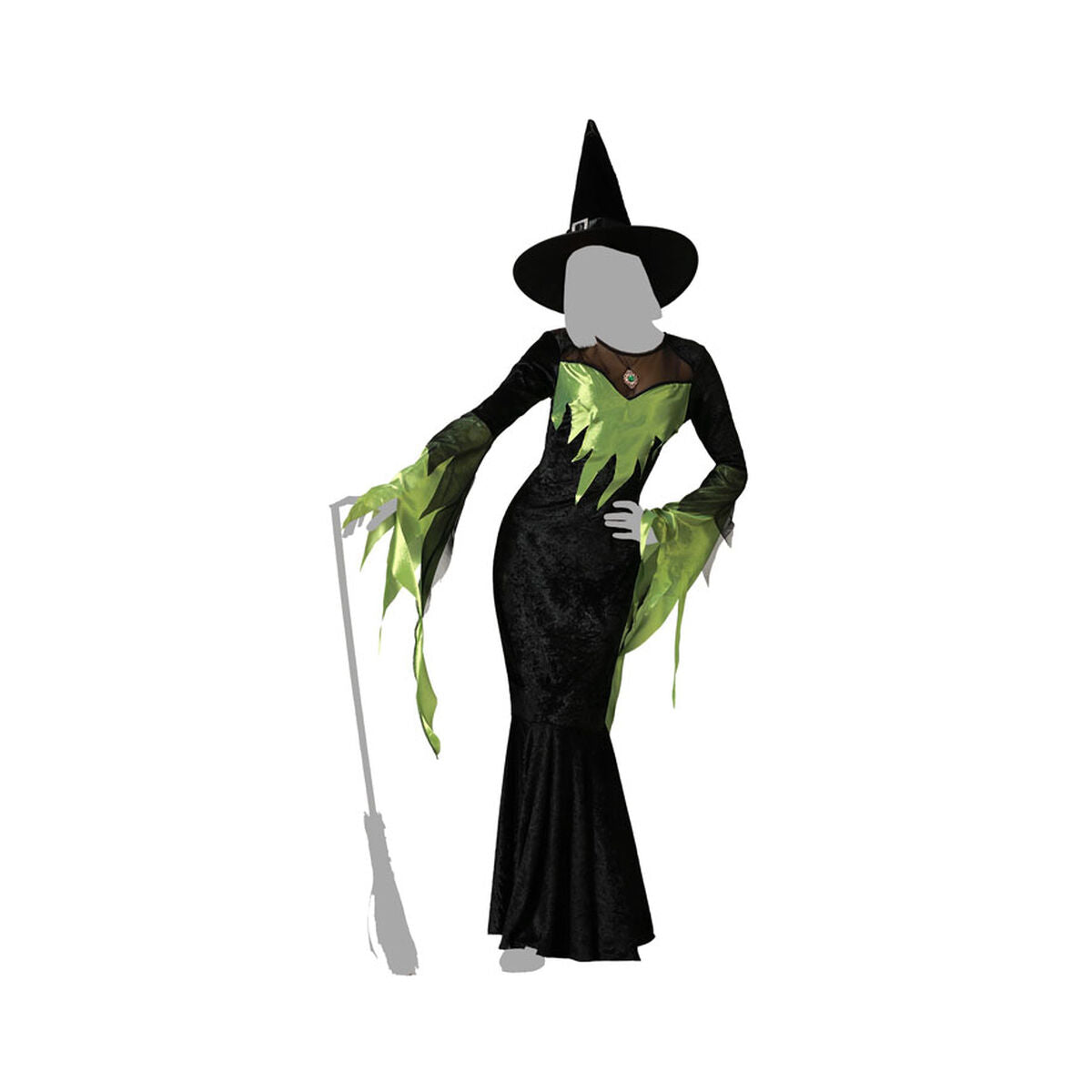 Disfraz de Bruja Verde