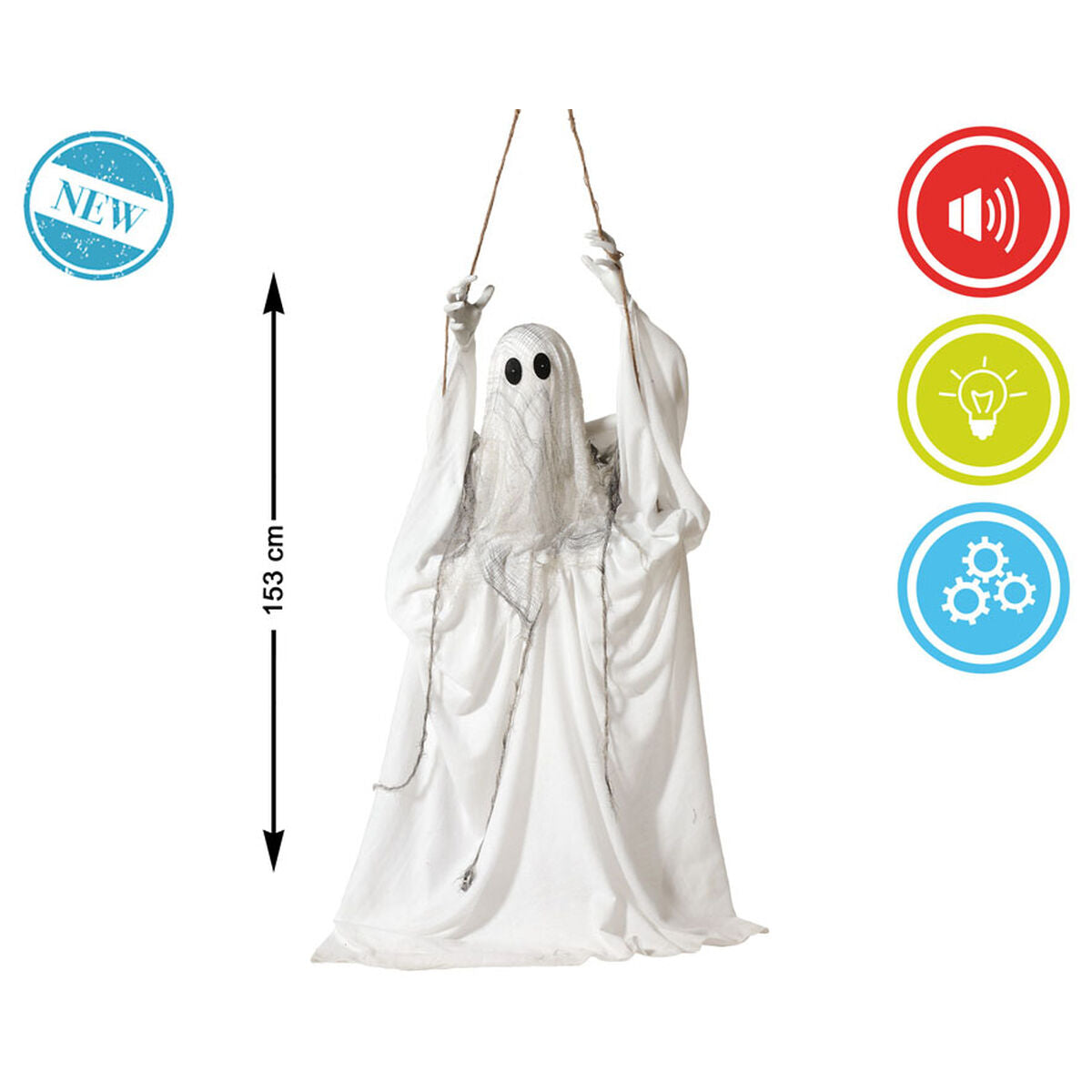 Halloween Decorations Ghost 153 x 55 x 20 cm White