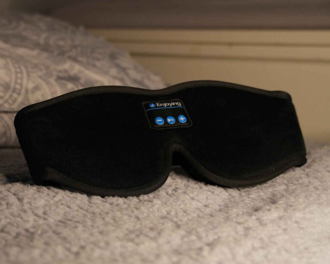 Antifaz con auriculares Bluetooth 3D para música,