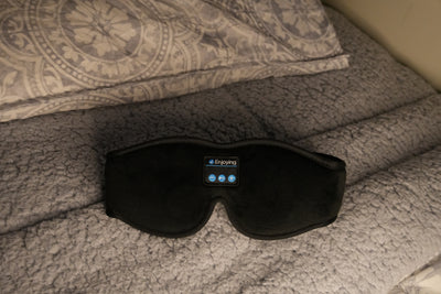 Antifaz con auriculares Bluetooth 3D para música,