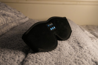 Antifaz con auriculares Bluetooth 3D para música,