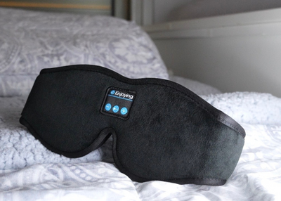 Antifaz con auriculares Bluetooth 3D para música,